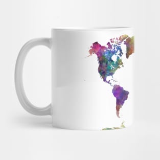 World Map in Watercolor 02 Mug